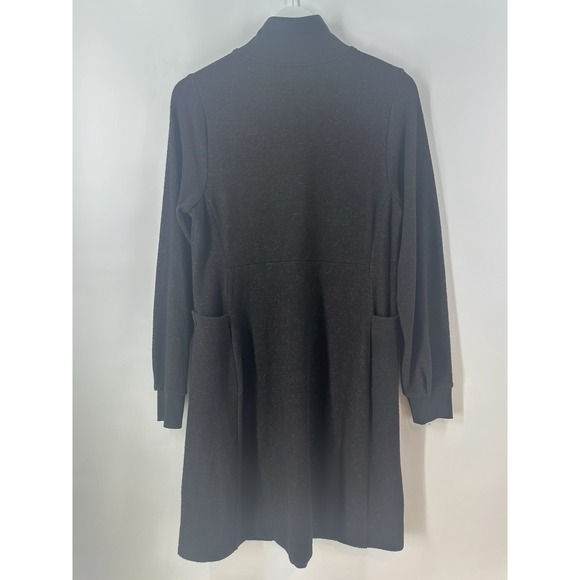 Cabi Shift Dress Womens Sz S Black Long Sleeve Crew Neck Pullover Zip AC28 - Picture 2 of 15